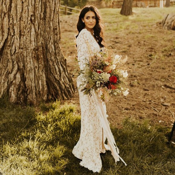 BHLDN Tadashi Shoji Miraval Gown Size 4 14 - Picture 2 of 7